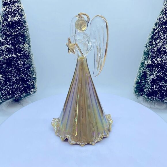 403 - GOLDEN GLASS ANGEL - Picture 4 of 4